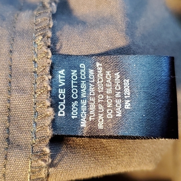 Dolce Vita Cotton Black Green Offset Zipper Moto Shell Jacket Size Medium - Picture 4 of 13